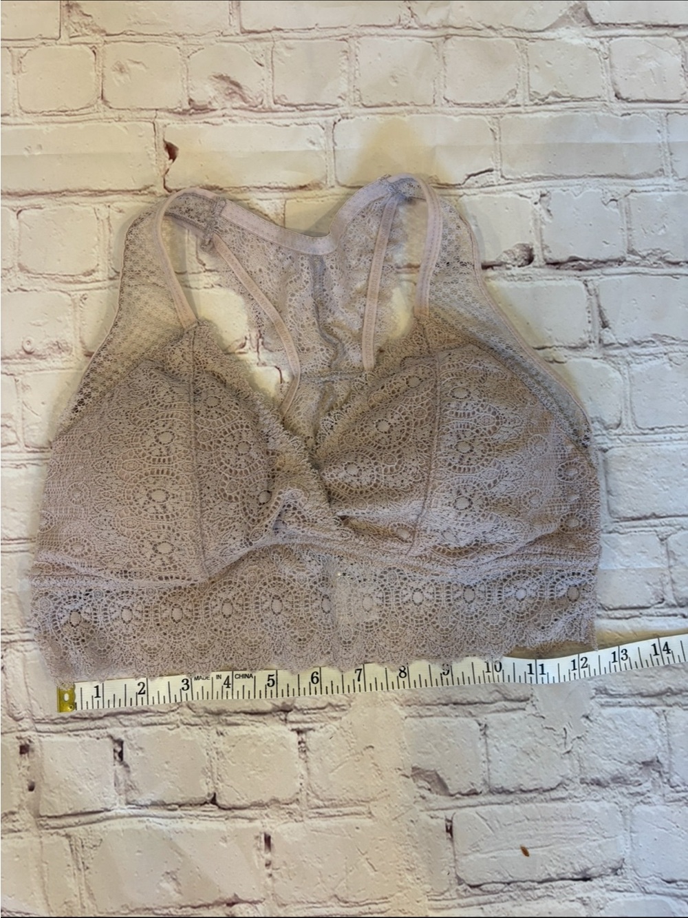 Lace Racerback Bralette in Light Light Lilac